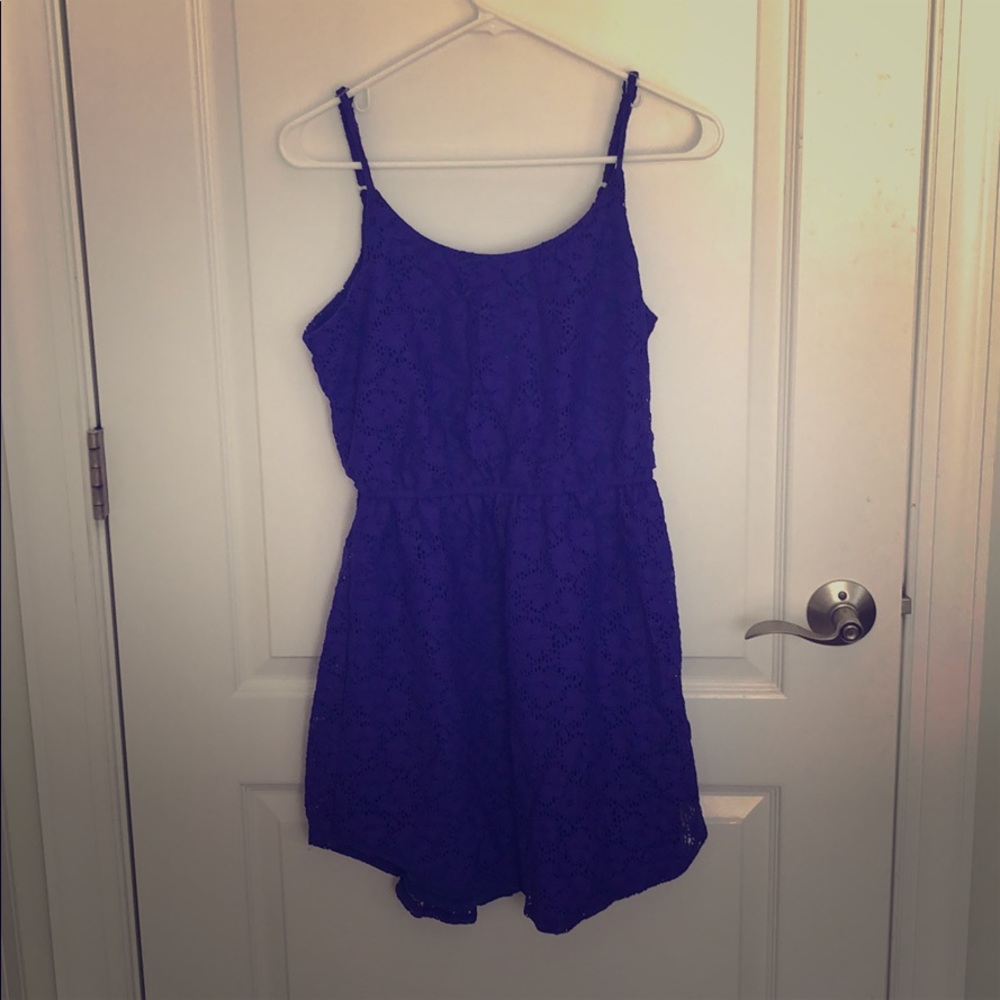 Purple detailed dress